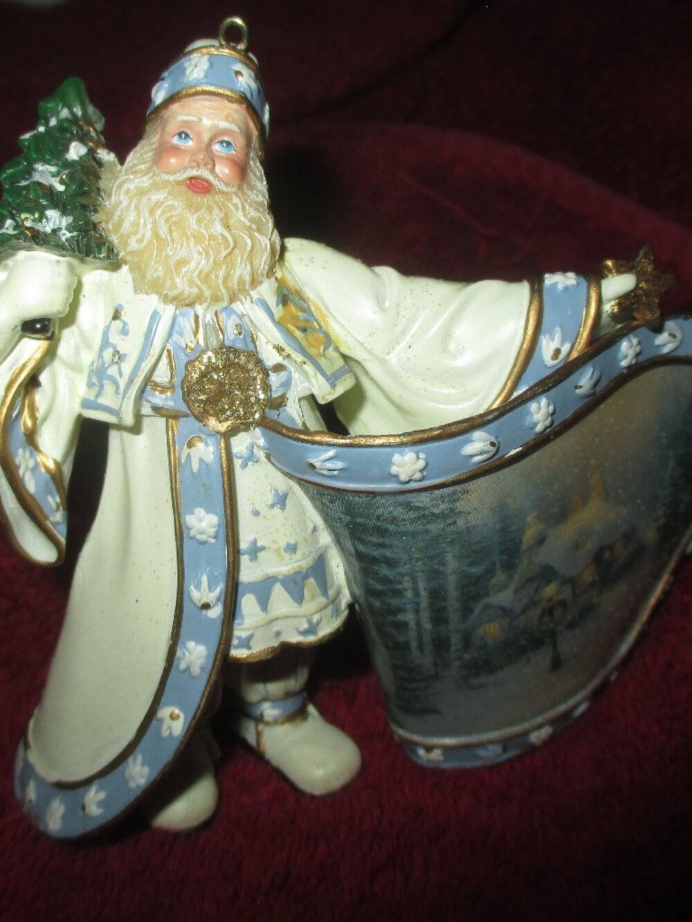 Thomas Kinkade Old World Santas Ornament Collection Frosty Christmas Eve Santa